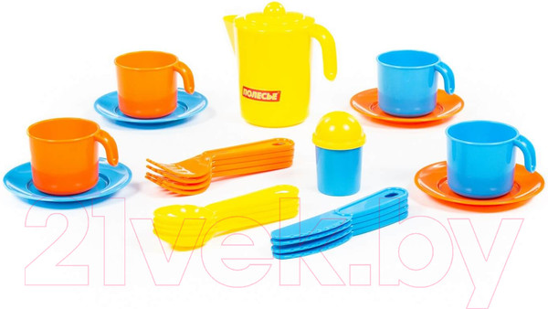 Изображение товара Набор игрушечной посуды Полесье Анюта на 4 персоны / 35943