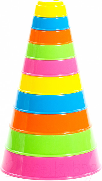 Изображение товара Развивающая игрушка Полесье Занимательная пирамидка / 35042 (10эл)