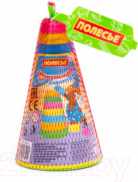 Изображение товара Развивающая игрушка Полесье Занимательная пирамидка / 35042 (10эл)