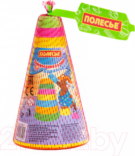 Изображение товара Развивающая игрушка Полесье Занимательная пирамидка / 35042 (10эл)