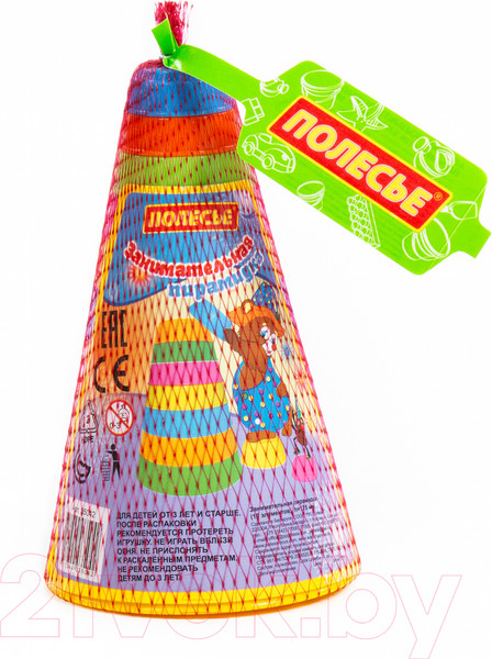 Изображение товара Развивающая игрушка Полесье Занимательная пирамидка / 35042 (10эл)