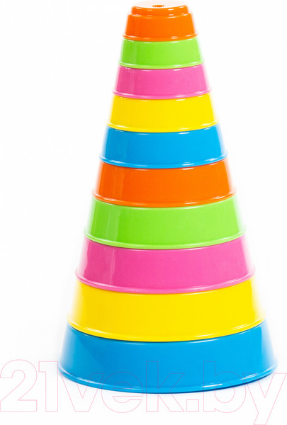 Изображение товара Развивающая игрушка Полесье Занимательная пирамидка / 35042 (10эл)