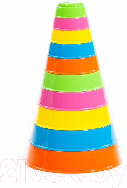 Изображение товара Развивающая игрушка Полесье Занимательная пирамидка / 35042 (10эл)