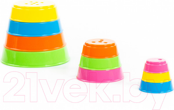 Изображение товара Развивающая игрушка Полесье Занимательная пирамидка / 35042 (10эл)