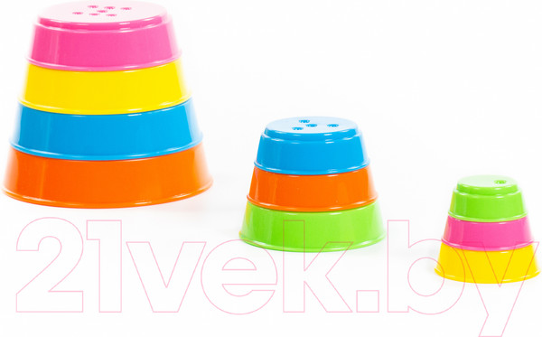 Изображение товара Развивающая игрушка Полесье Занимательная пирамидка / 35042 (10эл)