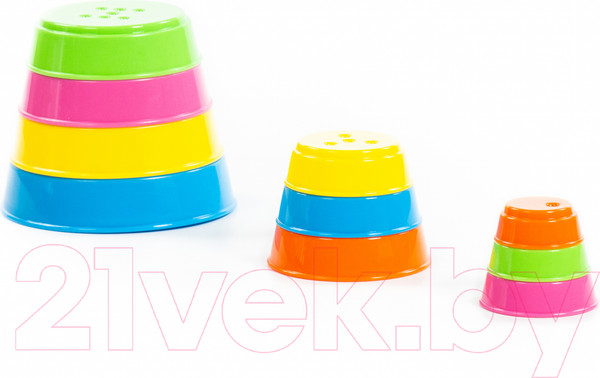 Изображение товара Развивающая игрушка Полесье Занимательная пирамидка / 35042 (10эл)