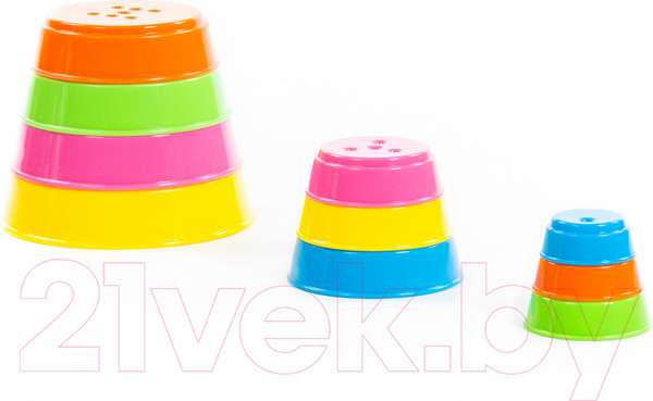 Изображение товара Развивающая игрушка Полесье Занимательная пирамидка / 35042 (10эл)