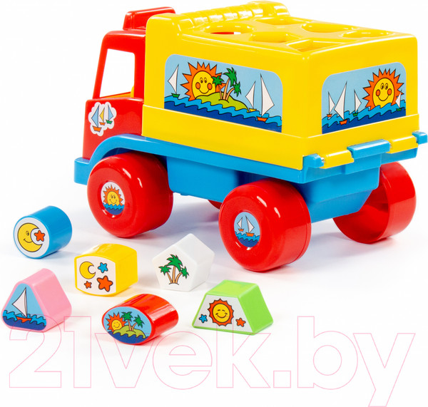 Изображение товара Сортер Полесье Грузовик Забава / 6370 (в сеточке)