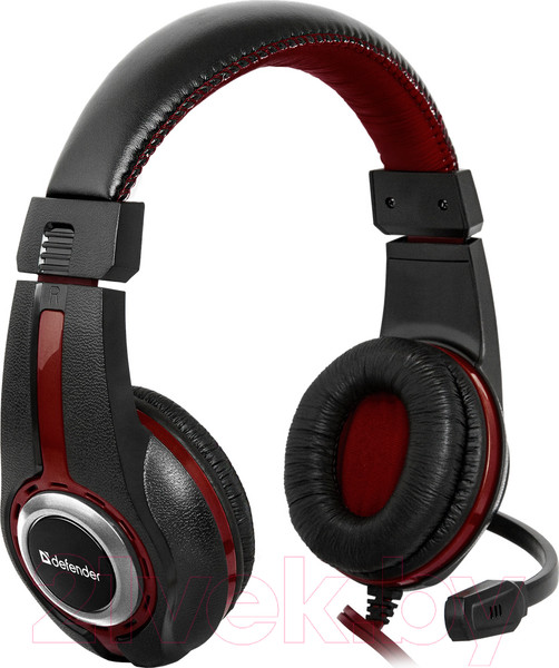 Изображение товара Наушники-гарнитура Defender Warhead G-185 / 64106 (черный/красный)