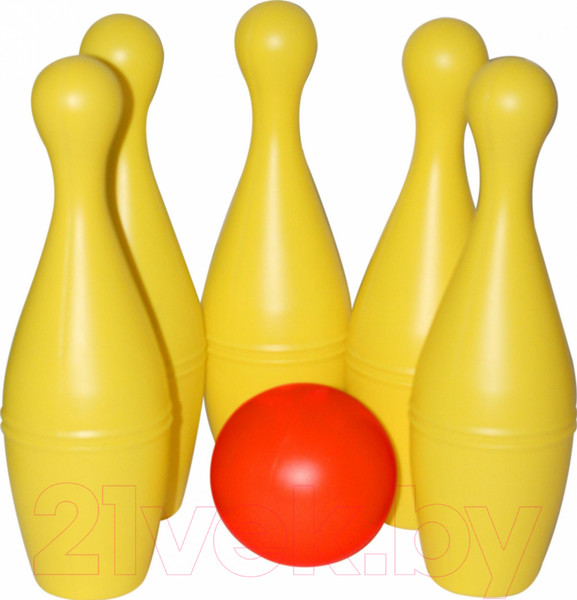 Изображение товара Боулинг детский Полесье Кегли Чемпион / 55781 (5шт)