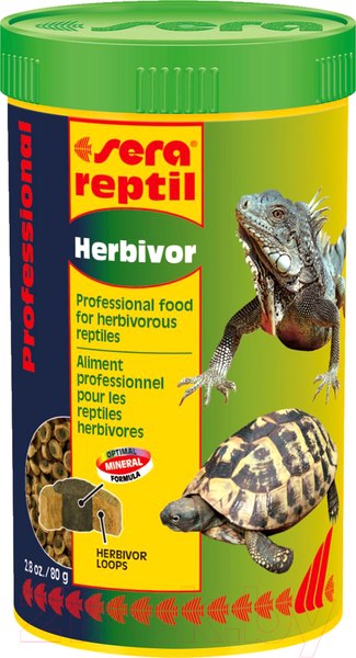 Изображение товара Корм для рептилий Sera Reptil Professional Herbivor 01810 (250мл/80г)