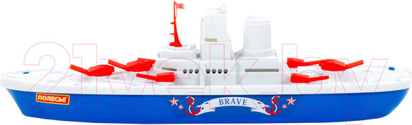 Изображение товара Корабль игрушечный Полесье Крейсер Смелый / 56405