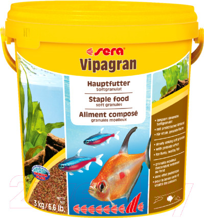 Изображение товара Корм для рыб Sera Vipagran 00204