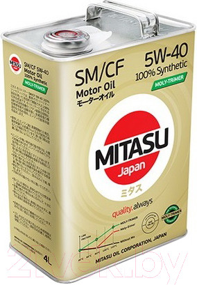 Изображение товара Моторное масло Mitasu Moly-Trimer SM 5W40 / MJ-M12-4 (4л)