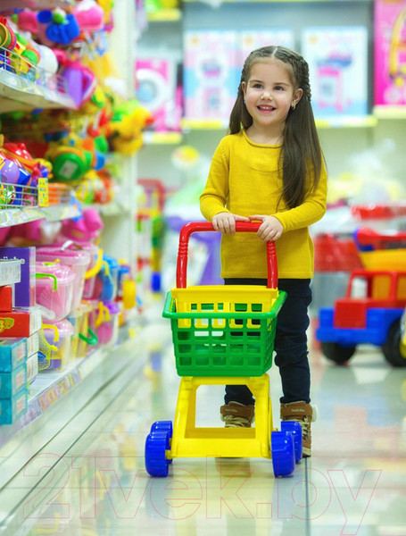 Изображение товара Тележка игрушечная Полесье Для маркета / 7438