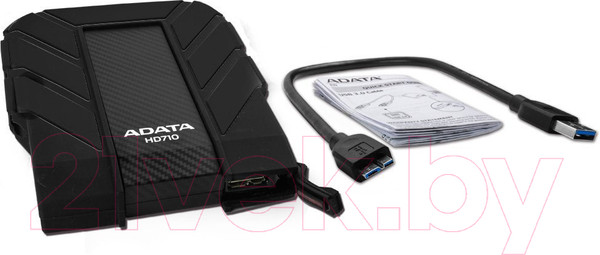 Изображение товара Внешний жесткий диск A-data DashDrive Durable HD710 Pro 1TB Black (AHD710P-1TU31-CBK)