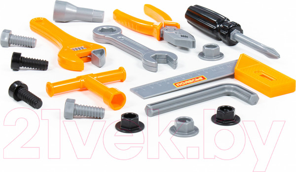 Изображение товара Набор инструментов игрушечный Полесье №12 / 59277 (17эл)