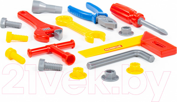 Изображение товара Набор инструментов игрушечный Полесье №12 / 59277 (17эл)