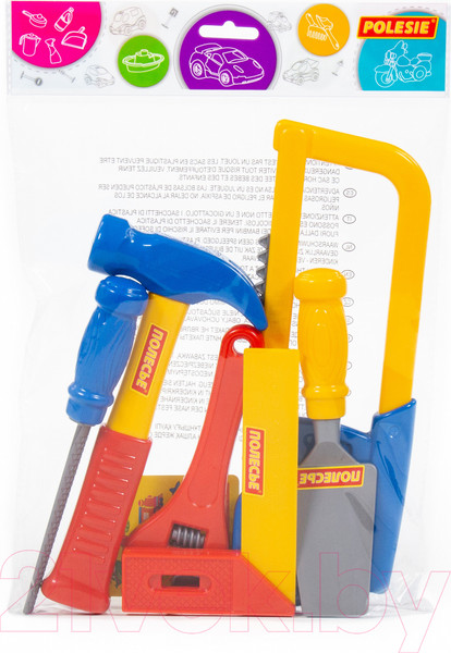 Изображение товара Набор инструментов игрушечный Полесье №13 / 59284 (6эл)