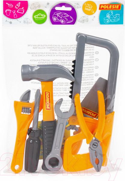 Изображение товара Набор инструментов игрушечный Полесье №14 / 59291 (7эл)