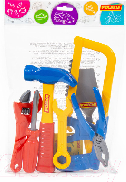 Изображение товара Набор инструментов игрушечный Полесье №14 / 59291 (7эл)
