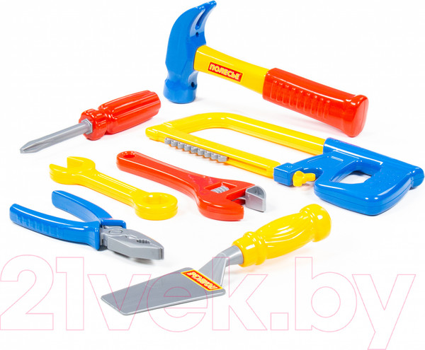 Изображение товара Набор инструментов игрушечный Полесье №14 / 59291 (7эл)