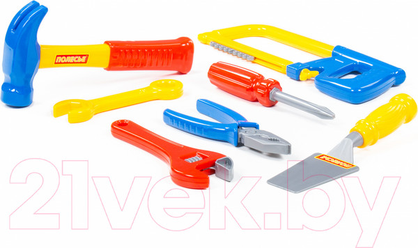 Изображение товара Набор инструментов игрушечный Полесье №14 / 59291 (7эл)