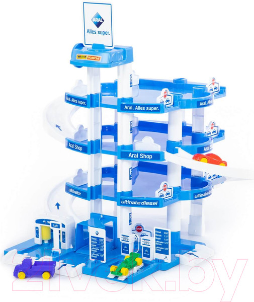 Изображение товара Паркинг игрушечный Полесье Aral 4-уровневый / 37879