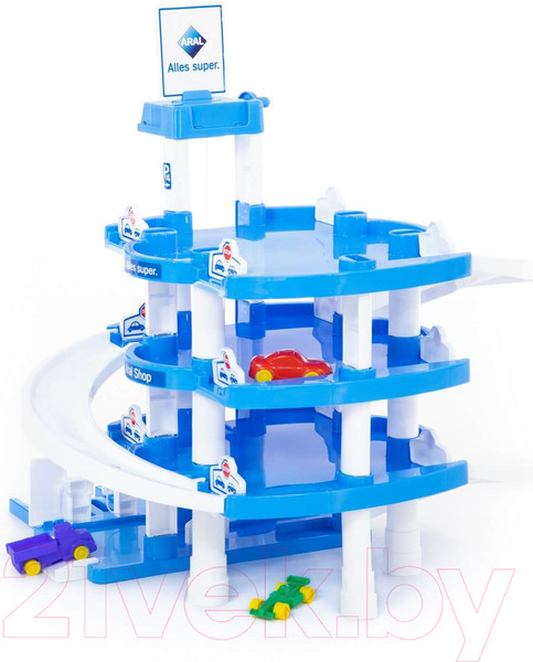 Изображение товара Паркинг игрушечный Полесье Aral 4-уровневый / 37879
