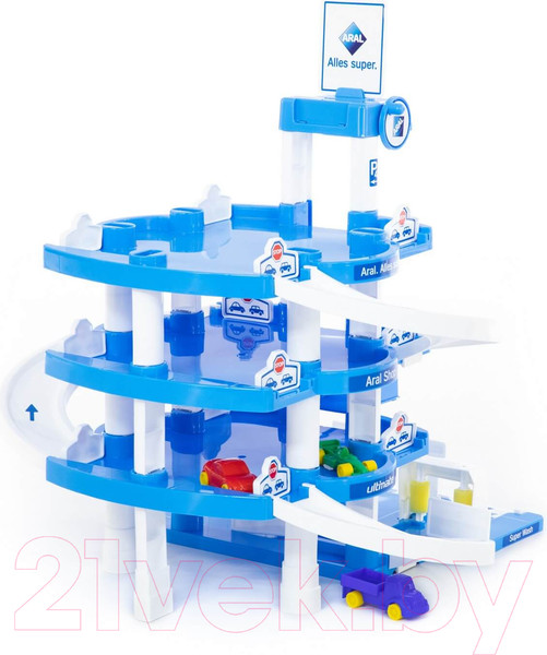 Изображение товара Паркинг игрушечный Полесье Aral 4-уровневый / 37879