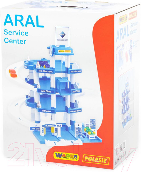 Изображение товара Паркинг игрушечный Полесье Aral 4-уровневый / 37879