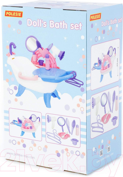 Изображение товара Аксессуар для куклы Полесье Набор для купания кукол №2 / 58607 (в коробке)