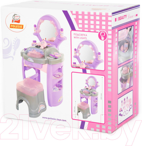 Изображение товара Туалетный столик игрушечный Полесье Салон красоты Диана №4 / 43146
