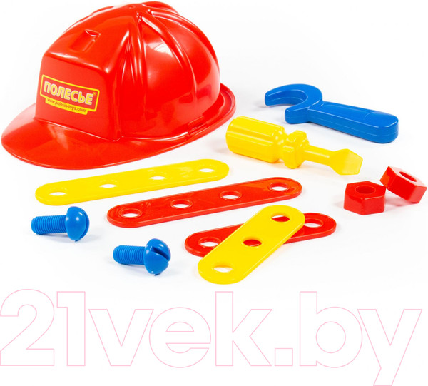 Изображение товара Набор инструментов игрушечный Полесье Механик / 43160 (в сеточке)
