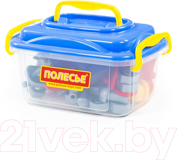 Изображение товара Набор инструментов игрушечный Полесье Механик / 56610 (41эл, в контейнере)