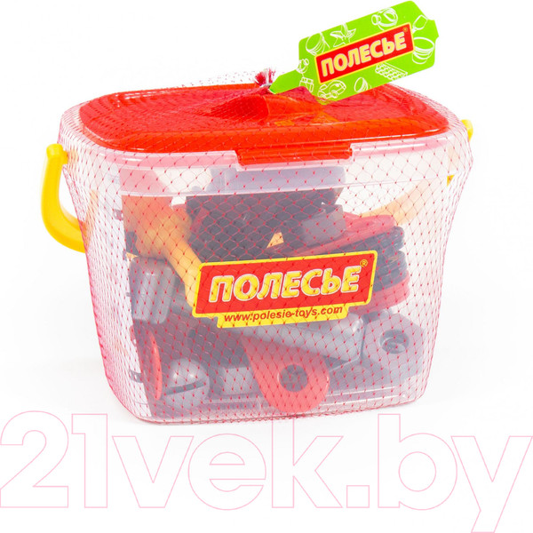 Изображение товара Набор инструментов игрушечный Полесье Механик / 56603 (32эл, в ведерке)