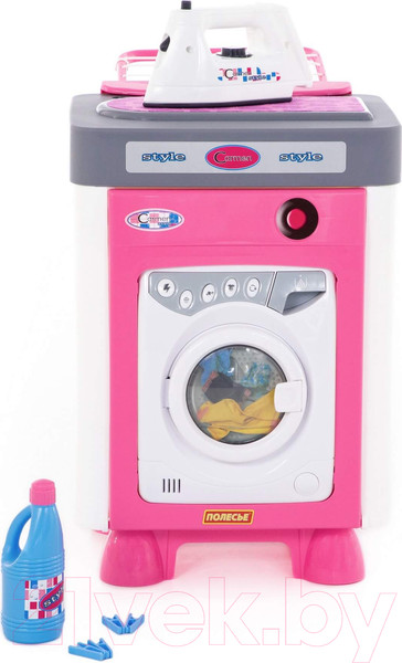 Изображение товара Комплект бытовой техники игрушечный Полесье Carmen №2 со стиральной машиной / 47939 (в пакете)