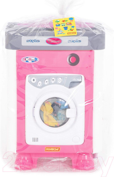 Изображение товара Комплект бытовой техники игрушечный Полесье Carmen №2 со стиральной машиной / 47939 (в пакете)
