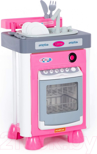 Изображение товара Комплект бытовой техники игрушечный Полесье Carmen №3 с посудомоечной машиной и мойкой / 47946 (в пакете)