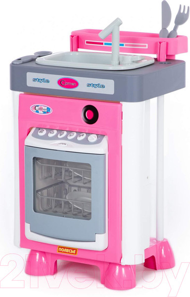 Изображение товара Комплект бытовой техники игрушечный Полесье Carmen №3 с посудомоечной машиной и мойкой / 47946 (в пакете)