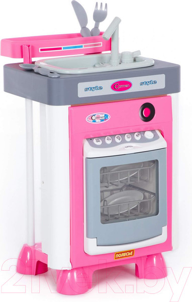 Изображение товара Комплект бытовой техники игрушечный Полесье Carmen №3 с посудомоечной машиной и мойкой / 57914 (в коробке)