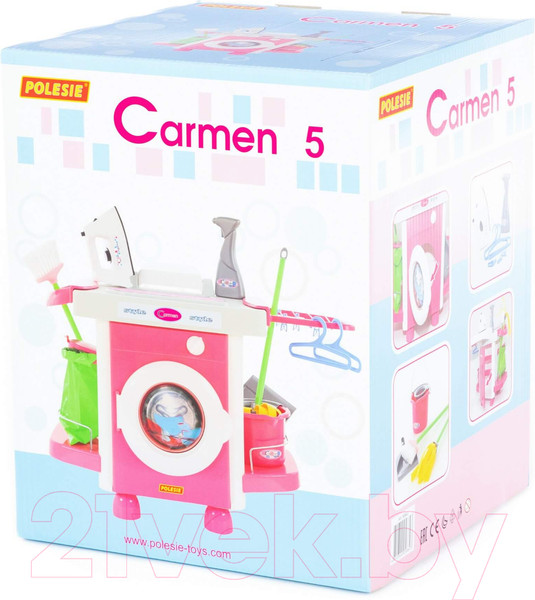 Изображение товара Комплект бытовой техники игрушечный Полесье Carmen №5 с аксессуарами / 58843 (в коробке)