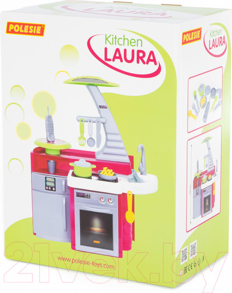 Изображение товара Детская кухня Полесье Laura / 56313 (в коробке)