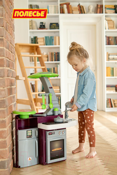 Изображение товара Детская кухня Полесье Laura с варочной панелью / 56320 (в коробке)