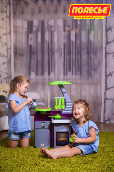 Изображение товара Детская кухня Полесье Laura с варочной панелью / 56320 (в коробке)