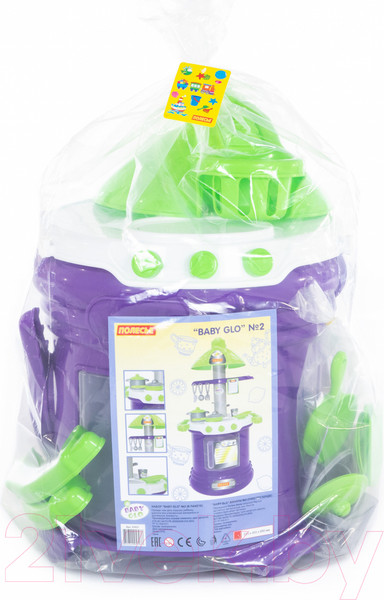 Изображение товара Детская кухня Полесье Baby Glo №2 / 57037 (в пакете)