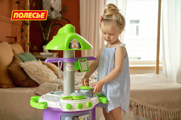 Изображение товара Детская кухня Полесье Baby Glo №2 / 57037 (в пакете)