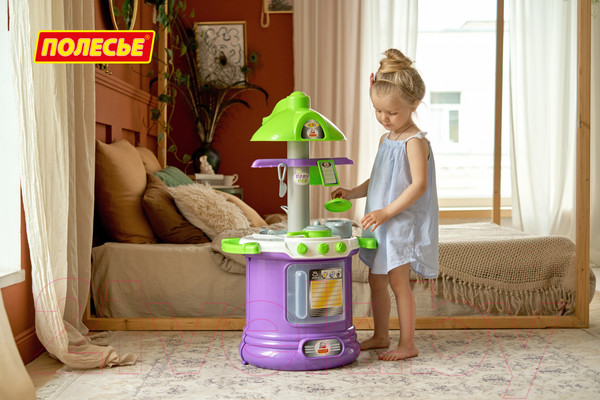 Изображение товара Детская кухня Полесье Baby Glo №2 / 57037 (в пакете)
