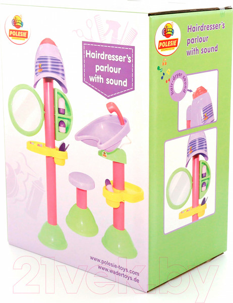 Изображение товара Набор аксессуаров для девочек Полесье Парикмахерская Злата / 58218 (в коробке)