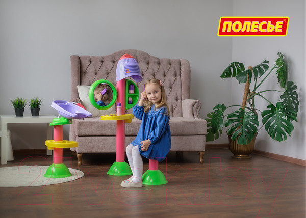 Изображение товара Набор аксессуаров для девочек Полесье Парикмахерская Злата / 58218 (в коробке)